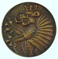 Német Szövetségi Köztársaság 1982-1998. "Bundeskanzler Helmut Kohl" kétoldalas, öntött bronz plakett (58mm) T:AU,XF ph. Federal Republic Germany 1982-1998. "Bundeskanzler Helmut Kohl" double-sided cast bronze plaque (58mm) C:AU,XF edge error