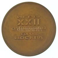 Szovjetunió 1980. "International Youth Camp" kétoldalas bronz emlékérem (65mm) T:AU,XF
So...