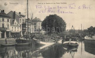 Dendermonde (Termonde) port and Frans Courtens street (EK)