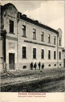 Királyhelmec, Helmec, Kralovsky Chlumec; Bodrogközi Gazdák Takarékpénztára és Jelzálogintézete. Klein József kiadása / savings bank (EK)