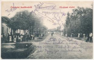 1907 Szelőce, Sókszelőce, Selice; Fő utca / main street (fl)