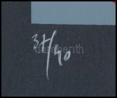 Hervé, Rodolf (1957-2000): Eiffel-torony. Szitanyomat, papír, jelzett, számozott (37/40), 34,5x21,5 ...