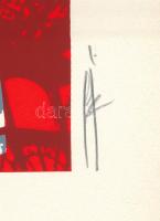 Hervé, Rodolf (1957-2000): Eiffel-torony. Szitanyomat, papír, jelzett, számozott (37/40), 30,5x20 cm...