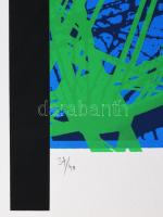 Hervé, Rodolf (1957-2000): Eiffel-torony. Szitanyomat, papír, jelzett, számozott (37/40), 36x21,5 cm...