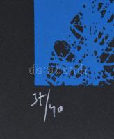 Hervé, Rodolf (1957-2000): Eiffel-torony. Szitanyomat, papír, jelzett, számozott (37/40), 31x21 cm. ...