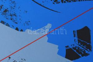 Hervé, Rodolf (1957-2000): Eiffel-torony. Szitanyomat, papír, jelzett, számozott (37/40), 31x21 cm. ...