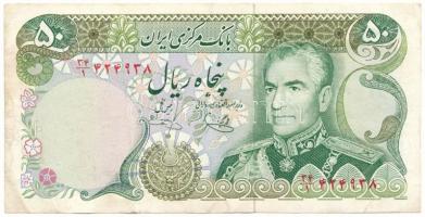 Irán DN (1974-1978) 50R T:F erős papír Iran ND (1974-1978) 50 Rials C:F strong paper Krause P#101