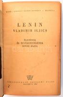 Vladimir Iljics Lenin. Marx-Engels-Lenin Intézet Moszkva. Moszkva, 1944, Idegennyelvű Irodalmi Kiadó...