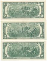 Amerikai Egyesült Államok 2003-2013. 2$ (3xklf) T:XF-F
USA 2003-2013. 2 Dollars (3xdiff) C:XF-F