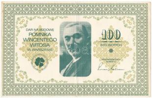Lengyelország 1984. "Wincenty Witos emlékmű" téglajegy 100Zl értékben T:F erős papír Poland 1984. "Wincenty Witos monument" brick ticket in 100 Złotych value C:F strong paper