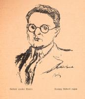 Gelléri Andor Endre: Villám és esti tűz. [Bp., 1940.], Almanach, 95+1 p. Első kiadás. A borító T. Fe...