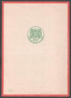 cca 1940 3 db dísztávirat klf művészet grafikáival