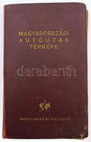 1955 Magyarországi autóutak térképe. Bp., 1955., Kartográfia, VIII+47+1 p.+Á+XXVII t. Az I-XXVII. számú részlettérképlapok méretaránya: 1:400,000. Kiadói egészvászon-kötés, kopott borítóval, kissé sérült gerinccel.