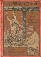 Kempf József: Odysseus kalandozásai. Ifjusági Könyvtár III. Bp.,[1898],Lampel R. (Wodianer F. és Fiai), 125+3 p. Fekete-fehér illusztrációkkal. Kiadói aranyozott, festett egészvászon-kötés, kopott, foltos borítóval, két kijáró lappal.
