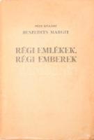 Pécs Gyuláné Beszedits Margit: Régi emlékek, régi emberek. Tapolca, [1936], Tapolczai Lapok, 151+1 p. Első kiadás. Kiadói papírkötés, kissé foltos borítóval, a borítószéleken kis szakadásokkal.