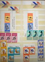 Ország- és motívum gyűjtemények nagyon sok postatisztával, vegyes anyagok, néhány levél stb. 5 db A/...