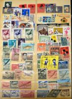 Ország- és motívum gyűjtemények nagyon sok postatisztával, vegyes anyagok, néhány levél stb. 5 db A/...