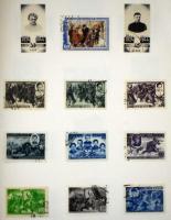 Ország- és motívum gyűjtemények nagyon sok postatisztával, vegyes anyagok, néhány levél stb. 5 db A/...