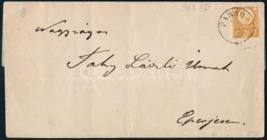 1873 Réznyomat 2kr nyomtatványon "PARÁD" - Eperjes, 1873 2kr on printed matter "PARÁD" - Eperjes