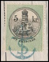 1871 5kr on cover containing a bill, "POPRÁD" - Pest 1871 5kr számlát tartalmazó okmánybél...