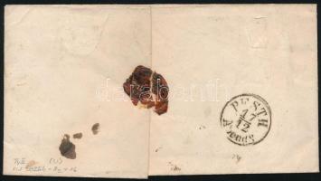 ~1858 Centrált 15kr levélen "UNGHVÁR" - Pest