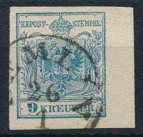 1850 9kr MP IIIb 6 mm ívszéllel "(SE)MLIN", 1850 9kr MP IIIb with 6 mm margin "(SE)MLIN"