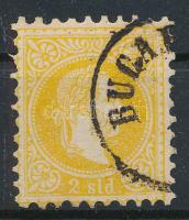 Magyar posta Romániában 1867 vízjeles 2sld "BUCA..." (55.000) foghiány