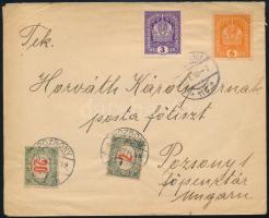 1918 Levél Bécsből 22f portóval