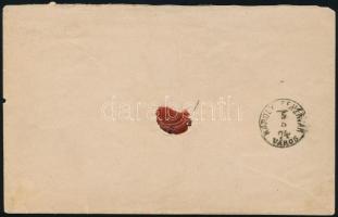 1874 Réznyomat 10kr egyes bérmentesítés ajánlott levélen "KOLOZSVÁR ERDÉLY" - "KÁROLY...