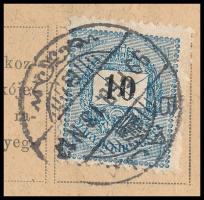 1899 Tudakozvány Fekete számú 10kr bérmentesítéssel "BAJA" - "ÓMOROVICZA"
