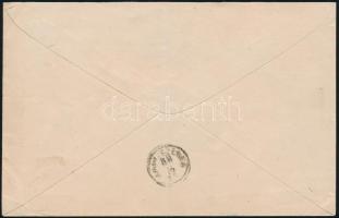 1879 20kr alsó ernyős vésésjavítással ajánlott levélen "DÉVA" - Nagy Szeben