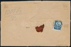 1873 2 x elfogazott Réznyomat 10kr hiányos ajánlott levélen "KUBIN" - Pest