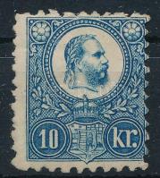1871 Réznyomat 10kr eredeti gumival, falcos (100.000)