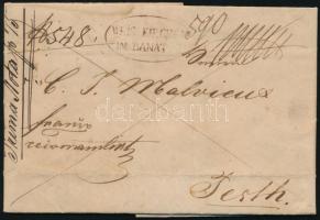 1840 Franco ajánlott levél "WEIS KIRCHEN / IM BANAT" - Pesth