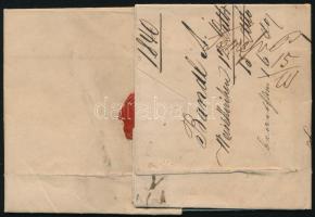 1840 Franco ajánlott levél "WEIS KIRCHEN / IM BANAT" - Pesth