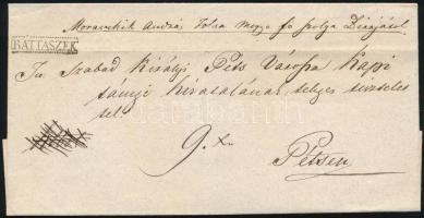 ~1830 Portós levél "BÁTTASZÉK" - Pécs