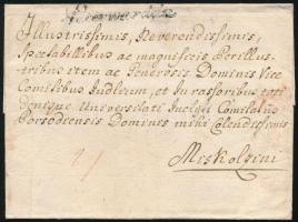 1774 Portós levél "Peterwardein" - Miskolc