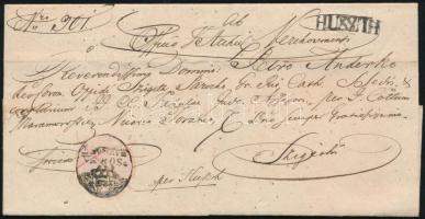 1842 Ex offo levél "HUSZT"