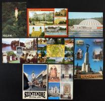 100 db használatlan modern magyar városképes lap