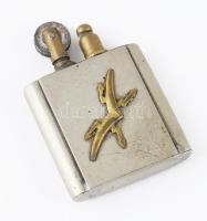 MH Rádiótechnikai Felderítő Század öngyújtó, fém, réz, 6x4 cm