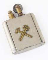 MH Rádiótechnikai Felderítő Század öngyújtó, fém, réz, 6x4 cm