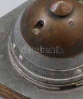 Shrapnel gyújtószerkezetből készült háborús emléktárgy, 14x9x7 cm