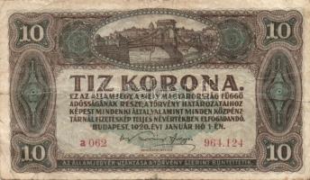 1915. 10K "Magyarország" körbélyegzővel + 1919. 5K + 1920. 10K T:III/IV,IV