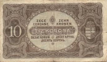 1915. 10K "Magyarország" körbélyegzővel + 1919. 5K + 1920. 10K T:III/IV,IV