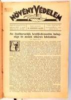 1929 Növényvédelem szakfolyóirat 1929 jan. 15. - jún. 15. Fél évfolyam. Szerk.: Kerekes Lajos, Jeszenszky Árpád. Bp., Stephaneum, 120 p. Fekete-fehér szövegközti illusztrációkkal. Átkötött félvászon-kötés, kopott, foltos borítóval, a táblákon kissé sérült papírborítással, kissé sérült gerinccel.
