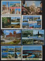 100 db modern külföldi városképes lap