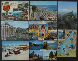 100 db modern külföldi városképes lap