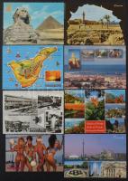 100 db modern külföldi városképes lap