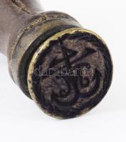 Pecsétnyomó hajós mintával, horgony ábrázolással, h: 6 cm