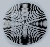 Victor Vasarely (1908-1997): Op-art kompozíció. Szitanyomat, papír, jelzés nélkül. 26x26 cm / Victor Vasarely (1908-1997): Op-art composition. Serigraphy on paper, unsigned. 26x26 cm